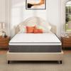 Twin Mattress, 10 Inch Twin Size Hybrid in a Box, Medium Feel Memory Foam and Individual Pocket Springs, Fiberglass Free Bed, Extra Edge Support, Pressure Relief, CertiPUR-US view 1