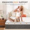 Twin Mattress, 10 Inch Twin Size Hybrid in a Box, Medium Feel Memory Foam and Individual Pocket Springs, Fiberglass Free Bed, Extra Edge Support, Pressure Relief, CertiPUR-US view 3