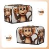 2 Slice Toaster Cover with Pocket Universal Size Toasters Dusts Covers cute monkey Bread Machine Cover & Protection Bread Machine Protector Small Kitchen Appliance Covers view 3
