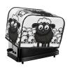 2 Slice Toaster Cover with Pocket Universal Size Toasters Dusts Covers Cartoon Black White Sheep Bread Machine Cover & Protection Bread Machine Protector Small Kitchen Appliance Covers view 1
