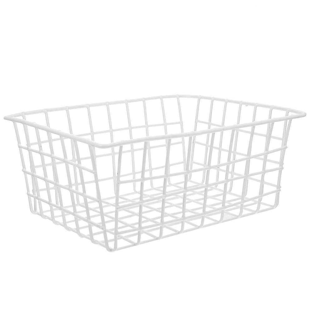 UXALoH6 Chest Freezer Baskets Cold Storage Basket 28x21x12 White Freezer Food Container Kitchen Organizer Vegetable Bin