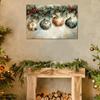 Christmas Garland Ornaments Prints Painting Victorian Flower Wall Art Vintage Traditional Holiday Canvas Poster Winter Rustic Farmhouse Decorations for Living Room Bedroom Office 12x16inch Unframed view 2
