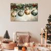 Christmas Garland Ornaments Prints Painting Victorian Flower Wall Art Vintage Traditional Holiday Canvas Poster Winter Rustic Farmhouse Decorations for Living Room Bedroom Office 12x16inch Unframed view 3