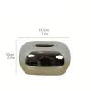 Modern Ceramic Household Tissue Box Creative Dining Table Storage Napkin Facial Dispenser Ornaments Napkin Holder(Silver) view 2