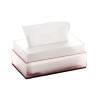 Light Luxury Desktop Acrylic Tissue Box Semi-Corrugated Napkin Facial Dispenser for Home Restaurant Hotel Napkin Holder(Red,Large) view 1