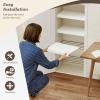 4PCS Custom Size Wire Shelf Covers for Pantry, PVC Removable Pantry Shelves Cover for Kitchen Closet Bathroom Office Shelving, 19 x 14 x 2 in White view 3