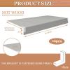 4-Count Shelf Cover System 40 x 20 x 2 in Wood-Look PVC Liners with Tool-Free Fit, Grey view 2