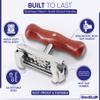 StarBlue Jar Opener for Seniors with Weak Hands Adjustable Lid Remover Tool for Jars & Bottles Heavy Duty Stainless Steel with Wood Handle + 2 Extra Anti-Slip Rubber Grips view 4