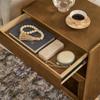 PEIHONGET Mid Century Modern Nightstand with Charging Station, 2 Drawers view 3