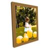 M Modern Memory Design 7x25 Ornate Gold Wood Picture Frame, Acrylic Front view 2