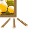 M Modern Memory Design 7x25 Ornate Gold Wood Picture Frame, Acrylic Front view 3