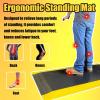 Anti Fatigue Mats Industrial Waterproof, Extra Long 20 40 60 80 100 120 150 180 in, Stress Mats for Standing at Work, Workshop Factory Stress Relief Mat C Ushioned(T 2.5cm/1",40x70/100x180cm) view 4
