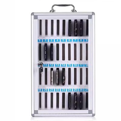 Pubstbos Cell Phone Storage Cabinet 12/24/36/48/60-slot Mobile Phone Lockers Aluminum Alloy Phone Safes for Classrooms Factories and Gymnasiums(36)