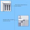 Pubstbos Cell Phone Storage Cabinet 12/24/36/48/60-slot Mobile Phone Lockers Aluminum Alloy Phone Safes for Classrooms Factories and Gymnasiums(36) view 4