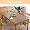 Clear Desk mat,1 mm Table Protector for Dining Room Table, for Wood,Kitchen Table(54"x72"(137 * 182 cm)) view 2