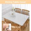 Clear Desk mat,1 mm Table Protector for Dining Room Table, for Wood,Kitchen Table(54"x72"(137 * 182 cm)) view 3