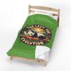 GANDAR Too Lazy for Evolution Panda Velveteen Plush Blanket Funny Animal Humor Cozy Throw Gift view 1