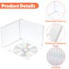 25 PCS CD Jewel Cases 10.4 mm Clear Empty CD Cases Acrylic Blank CDs Jewel Storage Case with Assembled Tray for Home, Office, School CDs DVDs Protection and Replacemen view 3