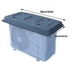 JINGJIAOPLSD Outdoor Air Conditioner Cover, Outdoor AC Units Protection with Vent Mesh, Thicken Mini Split Cover Sun Shade for Condenser Compressor, All Seasons(White,98x50cm/38.6x19.7in) view 2