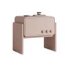 Modern Nightstand with 1 Drawer Small Wood Bedside Table End Table for Room Living Room Space Saver(Pink) view 1