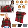 71x24In Heated Shawl,Wearable Cordless USB Heated Blanket Electric Throw Wrap Indoor Outdoor with Zipper 3 Heating Levels Machine Washable for Outdoor Home Office view 2