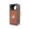 CAOJLjiaxiang-2012 Outdoor Garbage Cans Hotel Lobby Metal Garbage Can Outdoor Public Area Galvanised Steel Trash Bin view 2