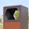 CAOJLjiaxiang-2012 Outdoor Garbage Cans Hotel Lobby Metal Garbage Can Outdoor Public Area Galvanised Steel Trash Bin view 3