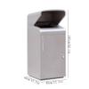 CAOJLjiaxiang-2012 Outdoor Garbage Cans Outdoor Commercial Trash Can Street Public Places Double Box Metal Rubbish Bin view 2