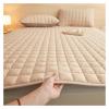 Waterproof Mattress Pads Foldable Bed Cover for Home Hotel Protector Non-Slip Breathable Bedding Mat(Khaki,135x200cm) view 1