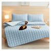 Waterproof Mattress Pads Foldable Bed Cover for Home Hotel Protector Non-Slip Breathable Bedding Mat(Khaki,135x200cm) view 2
