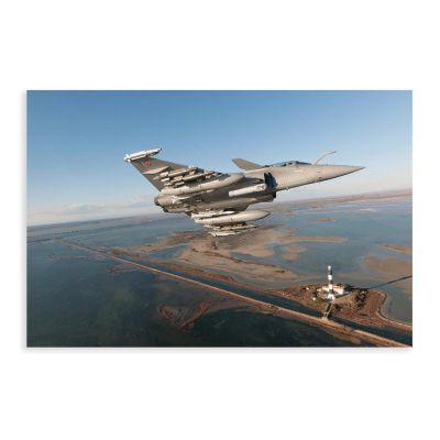Military Poster Rafale F3-R Jet Fighter Wall Art Airplane Plane Flying Flight 24L x16W Canvas Painting Print Posters Picture Paintings,for Living Room Bedroom Decoration