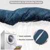 ADUODAO Rectangular Sofa Arm Rest Pillow Bed Gap Filler with Removable Washable Cover for Home Couch Bed Car Living Room, Custom Size Head Support Yoga Bolster (90 * 20 * 20cm,Black) view 3
