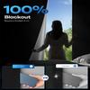 100% Blackout Curtains, Portable No Drill Window Shades, DIY Blackout Window Cover with Hook and Loop, for Bedroom, Baby Nursery, Travel, DormRoom, Apartment (64" x 78") view 2