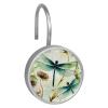Aesthetic Dragonfly Decorative Shower Curtain Hooks Rings, Shower Hooks for Bathroom Shower Rods Curtains, 12pcs Shower Curtain Hooks view 1