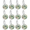 Aesthetic Dragonfly Decorative Shower Curtain Hooks Rings, Shower Hooks for Bathroom Shower Rods Curtains, 12pcs Shower Curtain Hooks view 2