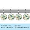 Aesthetic Dragonfly Decorative Shower Curtain Hooks Rings, Shower Hooks for Bathroom Shower Rods Curtains, 12pcs Shower Curtain Hooks view 3