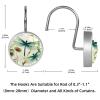 Aesthetic Dragonfly Decorative Shower Curtain Hooks Rings, Shower Hooks for Bathroom Shower Rods Curtains, 12pcs Shower Curtain Hooks view 4