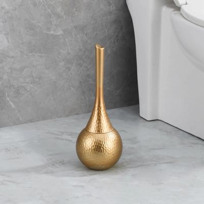 [Anti-Splash Toilet Brush] Removable PP Liner Cleaning Set - ABS Imitation Hammer Handle, deep Cleaning Will not Hurt The Glaze, Multi-Color Optional (Silver/Gold/Black/White)