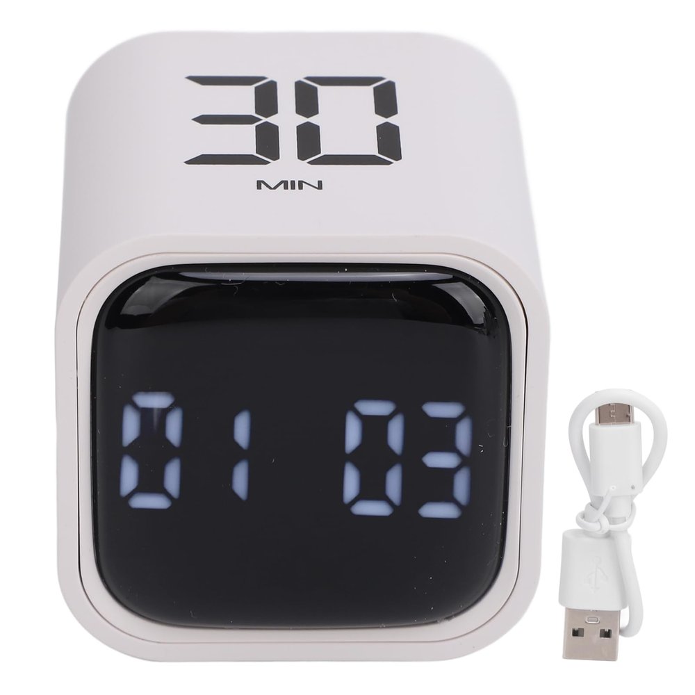Digital Kitchen Timers Timing Volume Adjustable Rotation Timer Type C Fast Charging Clock for Cooking Reading Game Sports
