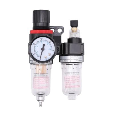 1PCS Oil-Water Separator Air Compressor Filter Air Source Processor of Pneumatic Control Valve to Regulate Pressure(AFC-2000 w PC 12mm)