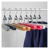 10/20PCS Wooden Pants Hangers,Hanger with Non-Slip Sponge,Non Slip Skirt Racks for Clothes Shorts Slacks(Black,10PCS) view 3