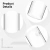 6 Pcs Wall-Mounted Glass, Hydroponic Decor Vases, Transparent Cylinder Design With Invisible Hangers, Ideal For Home And Office view 2