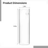6 Pcs Wall-Mounted Glass, Hydroponic Decor Vases, Transparent Cylinder Design With Invisible Hangers, Ideal For Home And Office view 3