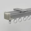 Aluminium Ceiling Track, Heavy-Duty 2.0mm Thicken Curtain Rail, Smooth Sliding Curtains Rod Pole for Windows Cabinet Closet Bathroom Shower Room Divider(Gray,500cm/16.4ft(4 * 125cm)) view 1