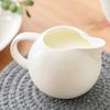 White Porcelain Gravy Bowl & Cream Pitcher Set - 2-Piece Coffee & Tea Cream Jug, Milk Serving Bowl, Elegant Dining Essential for Home & Restaurant Use view 4
