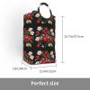 Cherry Blossoms Foldable storage bag, 50L capacity, suitable for laundry room, dormitory bedroom, dirty clothes storage basket. view 3
