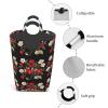 Cherry Blossoms Foldable storage bag, 50L capacity, suitable for laundry room, dormitory bedroom, dirty clothes storage basket. view 4