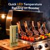 BBQOVN WiFi Sub-1G Wireless Meat Thermometer Unlimited Range 7 NIST Certified Sensors with Ambient Temp 2 Temp Monitoring Ways Digital Smart Base and App for BBQ, Smoker, Grill, Oven (Dual Probes) view 4