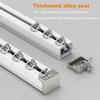 2.3-19.7ft Hospital Ceiling Track, Aluminum Curtain Rail For Window Room Divider, Straight Curtain Track With Runners For Privacy Living Room(White,8.5FT/260CM) view 4