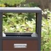 cfycfy987 Retro with Ashtray Classified Rubbish Bin Public Area Galvanised Steel Trash Can view 2